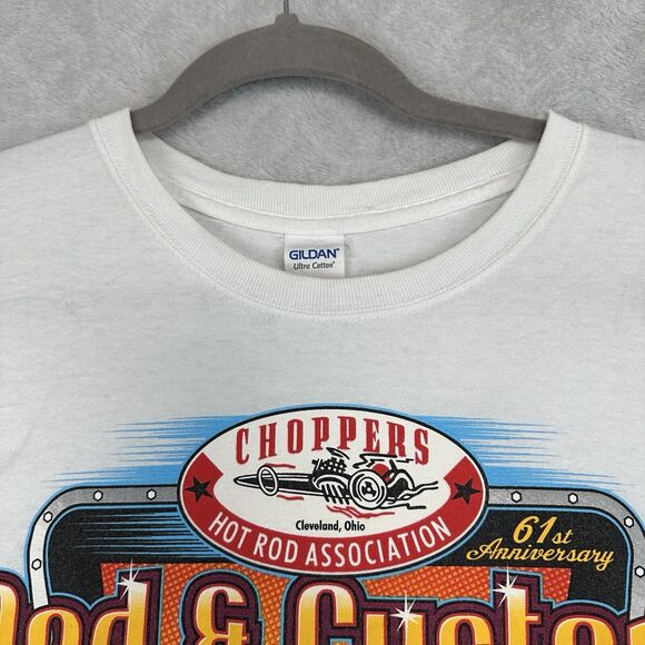 Choppers Hot Rod Assoc Graphic Tee Shirt Men XL 2017 Cleveland Car Show Dan Ross - Picture 4 of 11